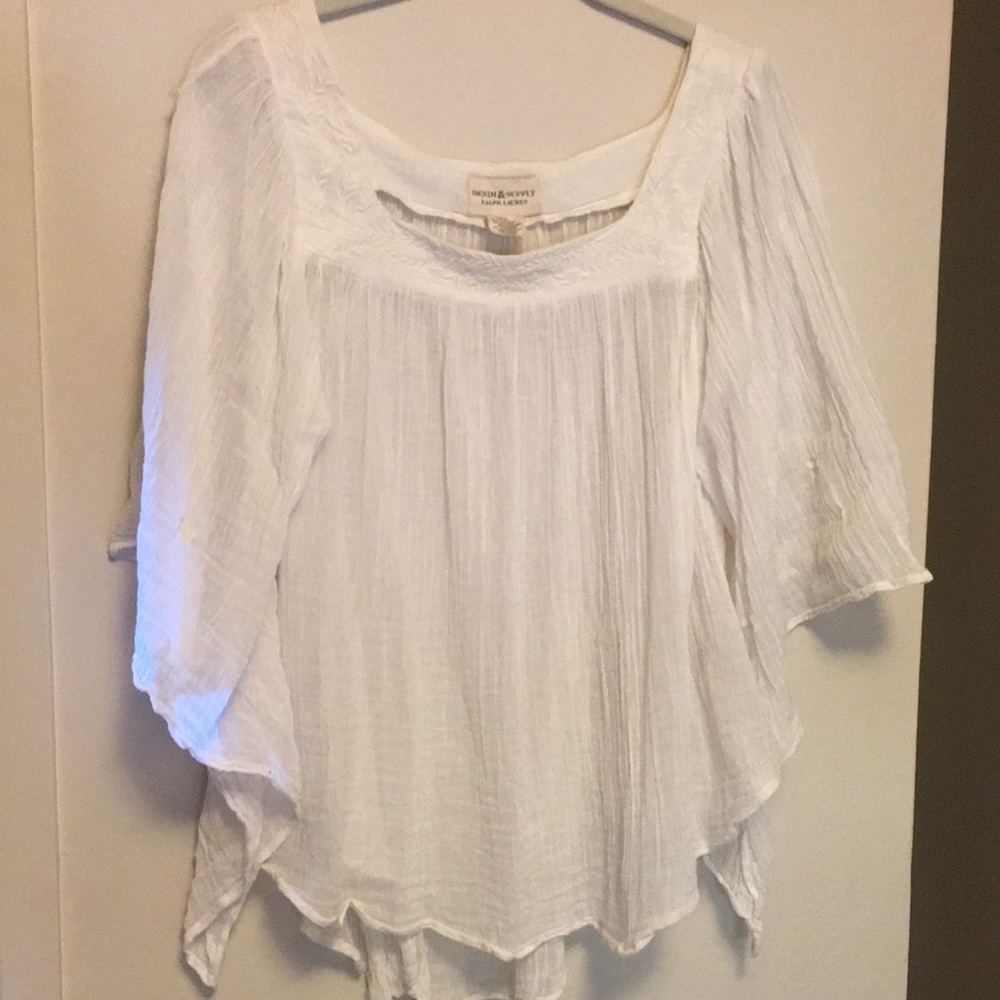 Ralph Lauren Boho butterfly sleeve blouse